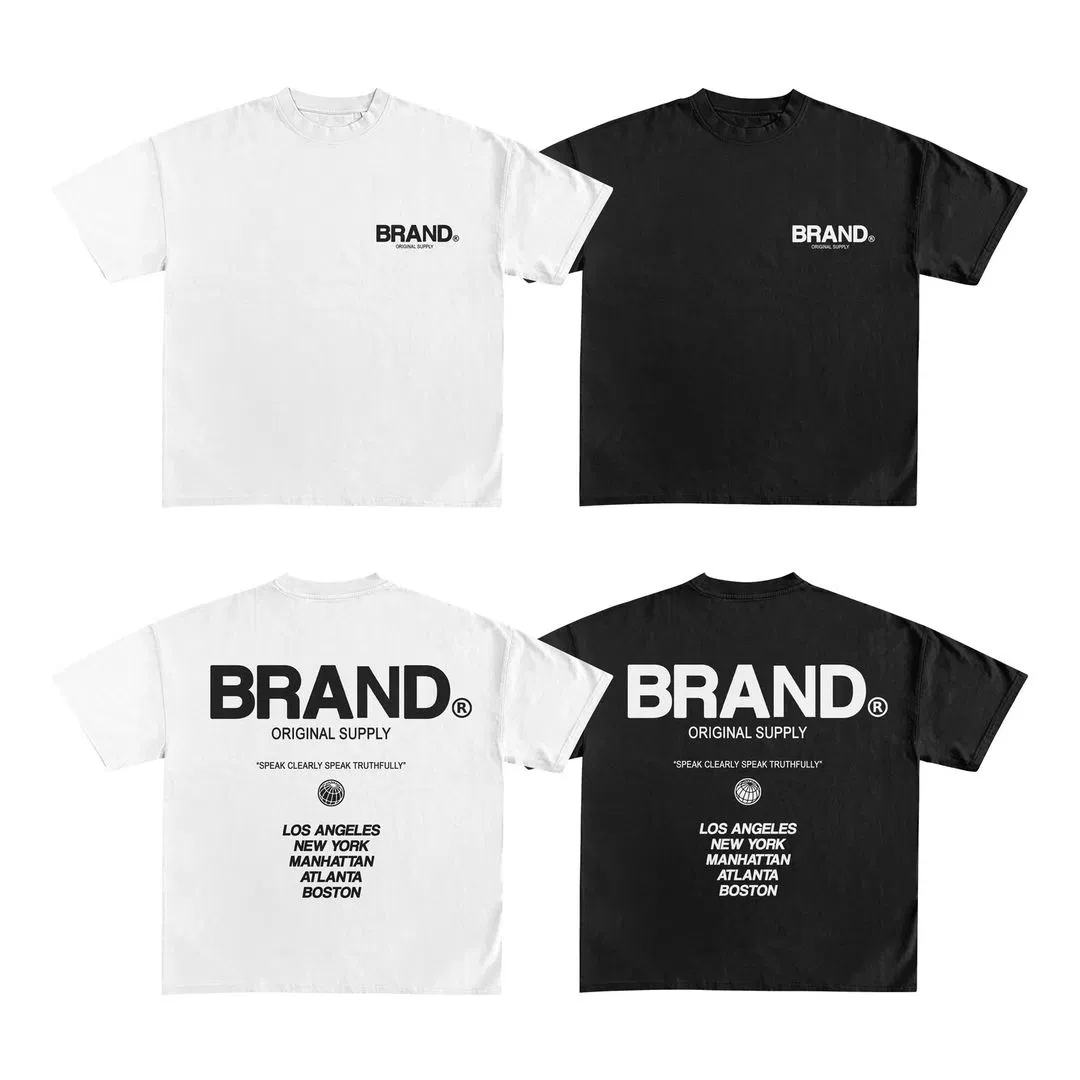 Individuell gestaltete, übergroße T-Shirts aus 250 g Baumwolle – Großhandel 2