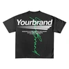 100% Cotton Puff Print Custom T Shirt - Oversize Clothing 2