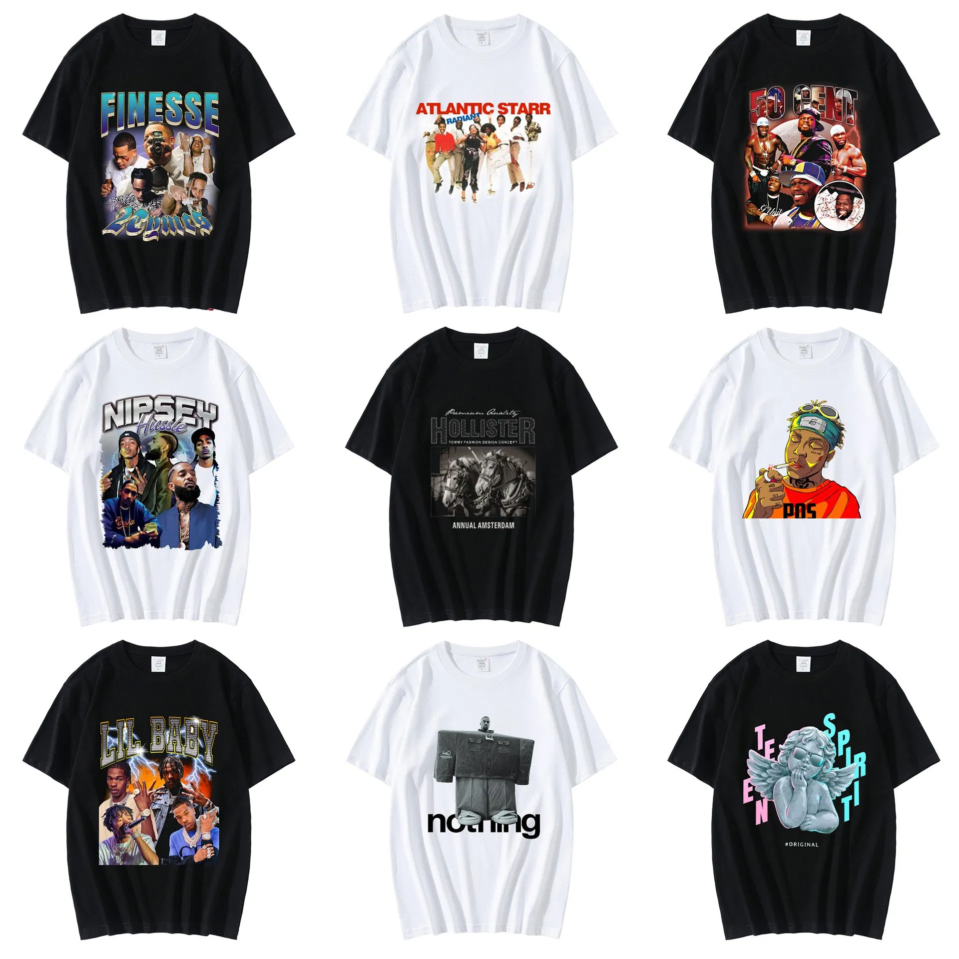 Custom Printed Oversize Cotton Tee - Unisex Combed Cotton T-Shirt 2