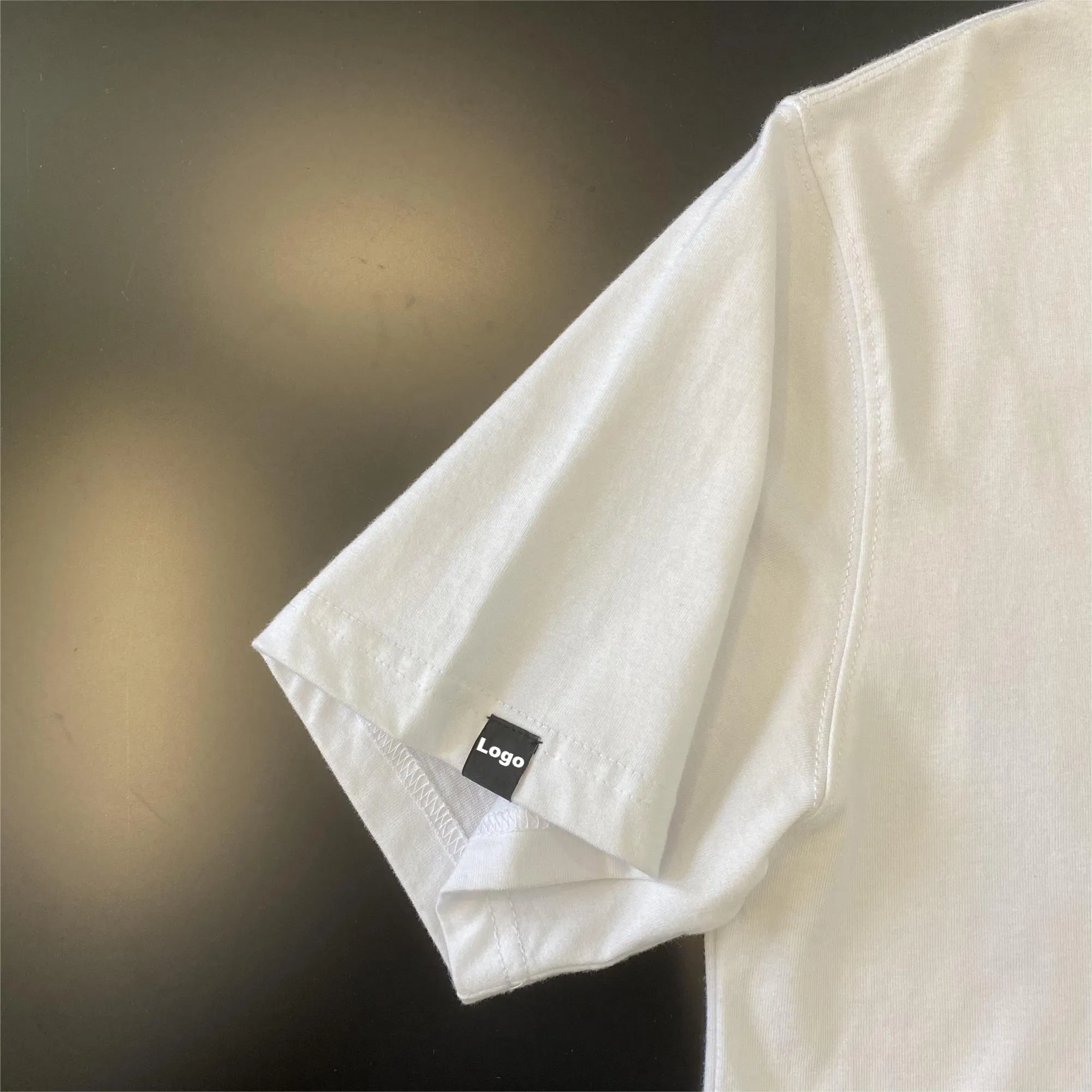 Embroidered Custom Men's 100% Cotton T-Shirt with Logo Printing 6