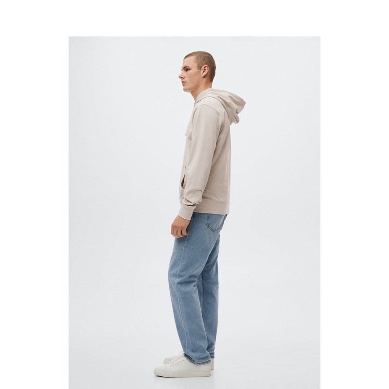 Áo nỉ cotton trơn cỡ lớn bán sỉ, áo hoodie in logo theo yêu cầu dành cho nam 4