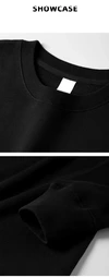 Pamuklu Sweatshirt - Özel Logo Baskılı Erkek Bisiklet Yaka Kazak 6