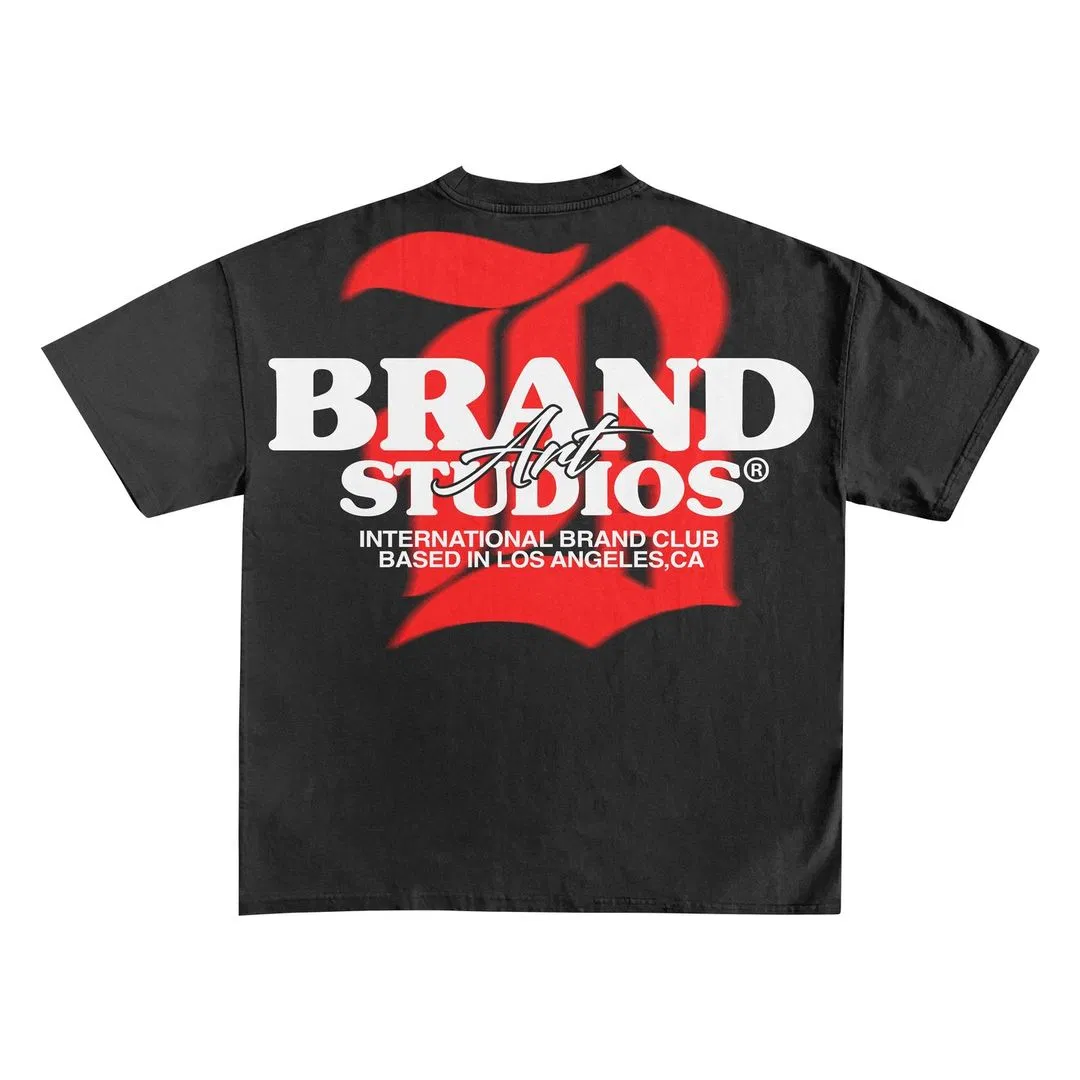 Cotton Oversized T-Shirt Embroidered Logo Custom Shirt - 100% Cotton Tee 2
