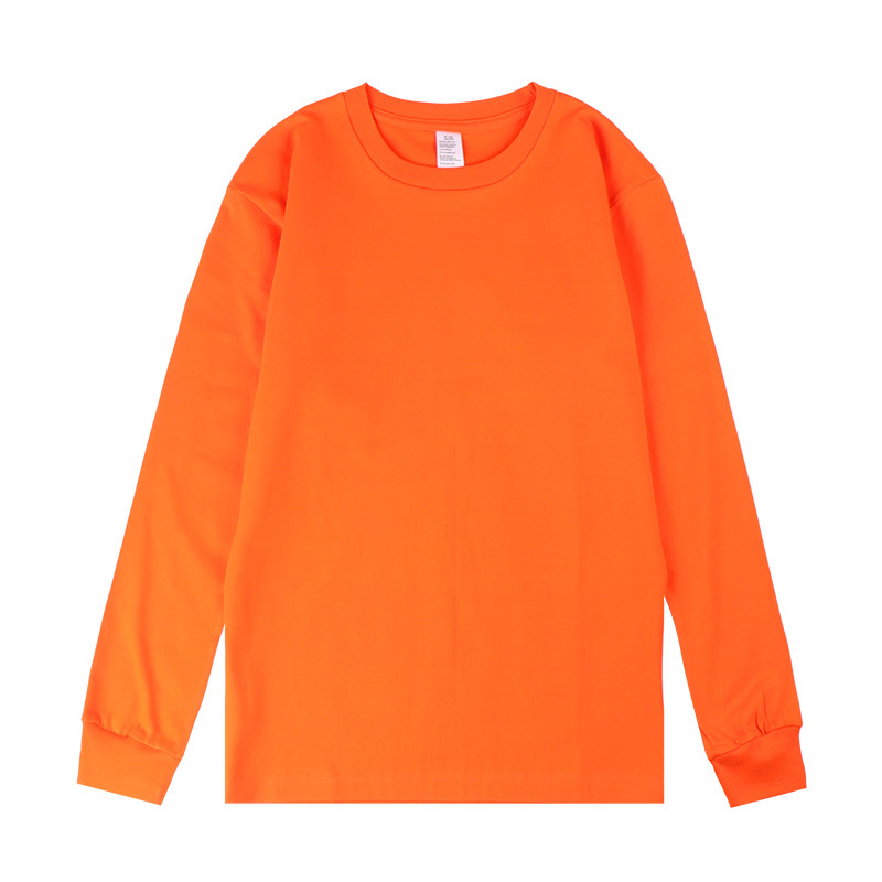 Embroidered Custom Long Sleeve Cotton Tshirt Screen Print 6
