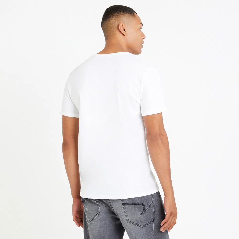 Cotton Vneck Tshirt Bulk Men's Short Sleeve - Custom Logo Tags 5