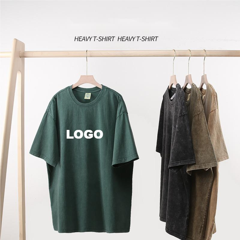 Custom 100% Cotton Washed T Shirt - Embroidered Screen Printed Shirt 2