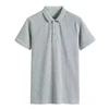 T-shirts de golf en coton brodés personnalisés pour hommes, polos 6