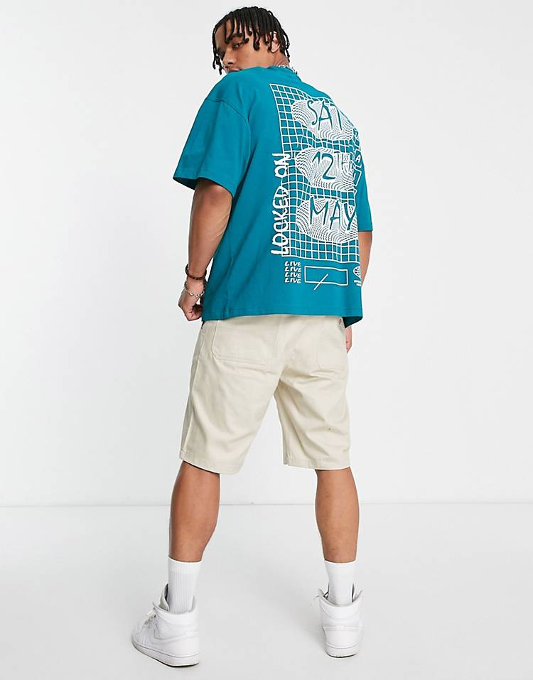 100% Cotton Hip Hop T-shirt Front & Back - Short Sleeve Apparel 5