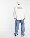 350 GSM グラフィックコットン 長袖クルーネックコットンTシャツ-LSTS012 4
