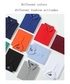 Polo da golf in cotone 100% con logo ricamato personalizzato - T-shirt a maniche corte da uomo 3