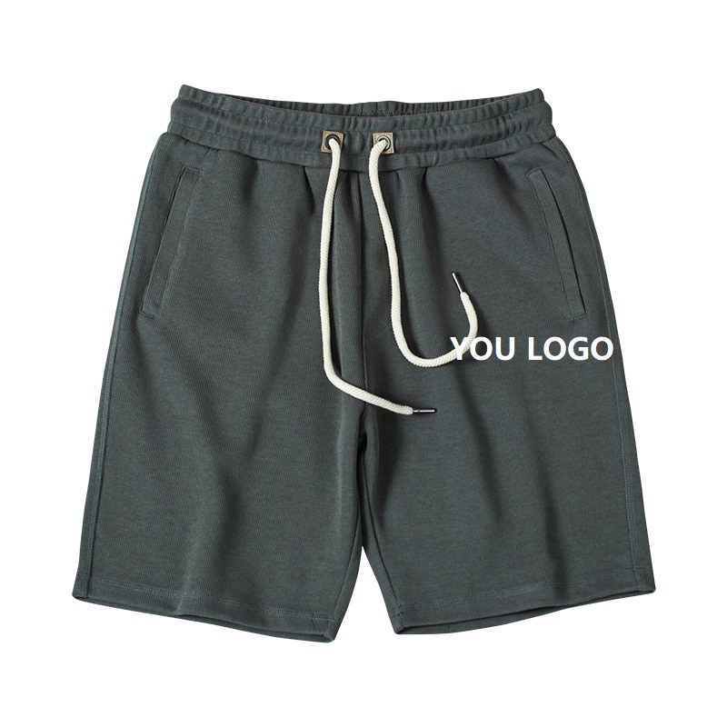 Pantalones cortos deportivos informales americanos de baloncesto, color azul oscuro, de algodón, talla grande. 4