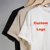 Custom Pima Cotton Slim Fit Logo T-Shirt Men - Short Sleeve Plain Embroidery 3