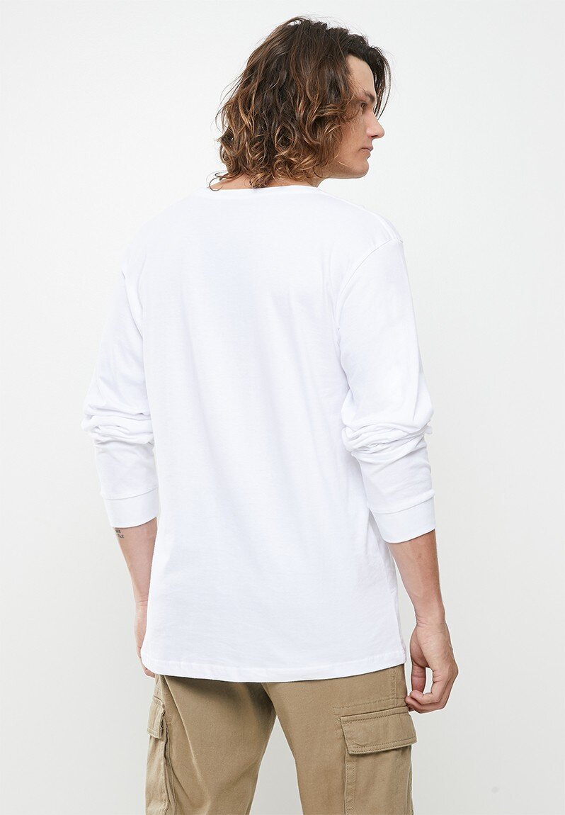 Camisetas de algodón de manga larga y cuello redondo con estampado gráfico de 330 GSM - LSTS014 5