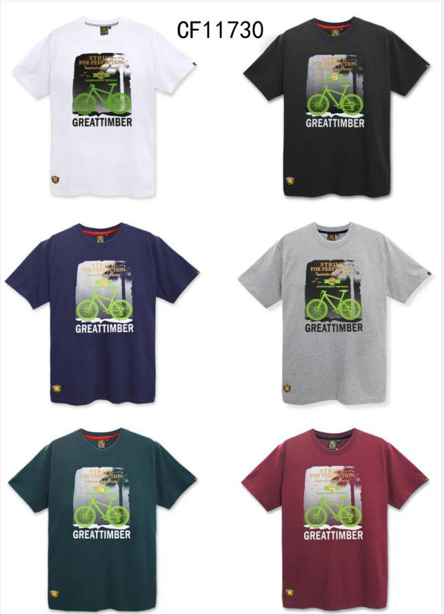 100% Cotton Wholesale Men's Custom Plain T-Shirt 2