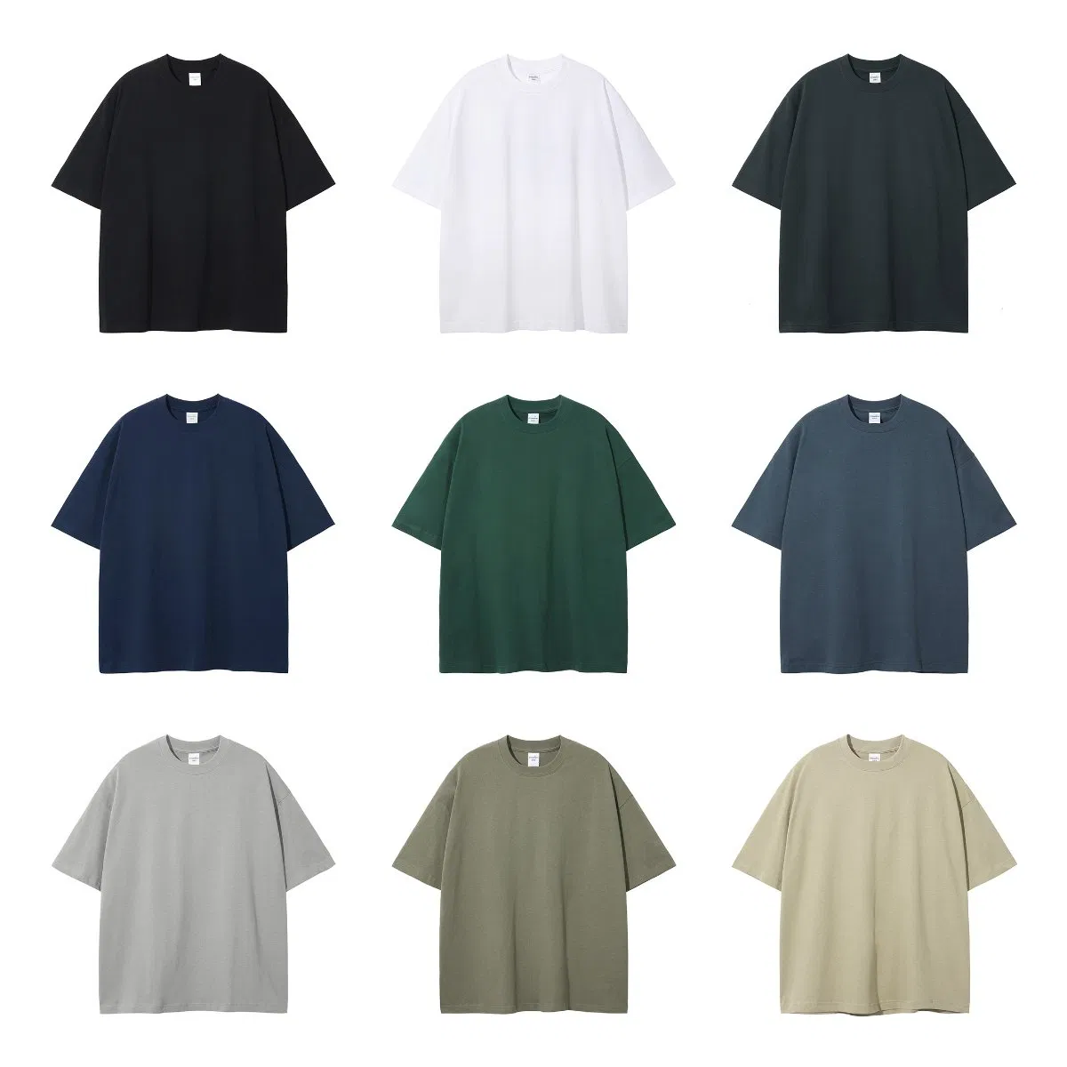 Custom 100% Cotton Screen Printing T Shirt - Oversize Embroidery Clothing 7