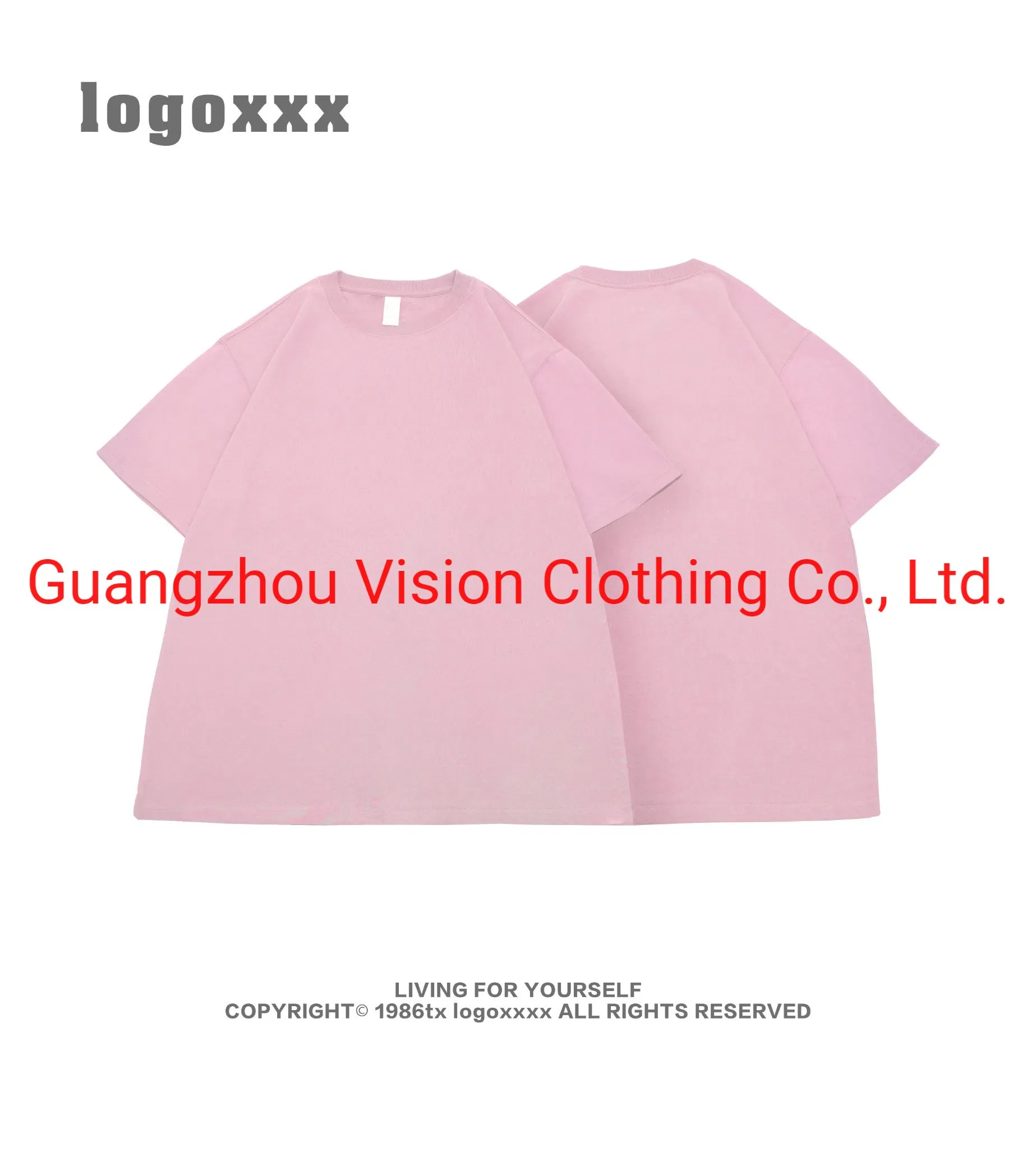 เสื้อยืดคอกลมสีเบจโอเวอร์ไซส์ สั่งทำพิเศษ - เลือกสีโลโก้ได้ 3