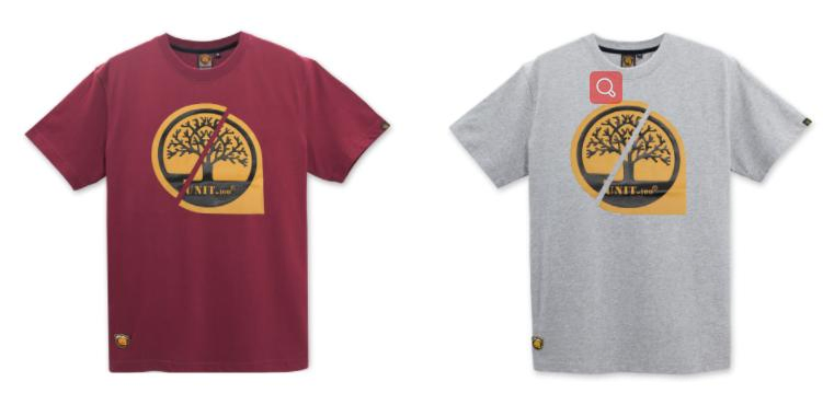 ブランドプリント入りソフトストライプメンズTシャツ 2