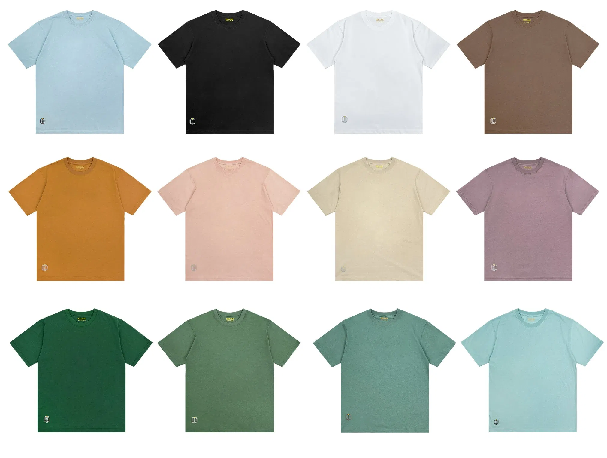 100% Cotton Logo Men's T Shirt Printing - Oversized Plain Tee 7