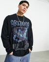 Camiseta de algodão orgânico de 300 g/m² com estampa, manga comprida e gola redonda - LSTS004 2