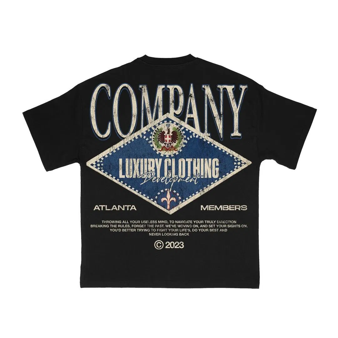 Custom Print Logo Men's T-Shirts - Cotton Embroidered Graphic Designs 2