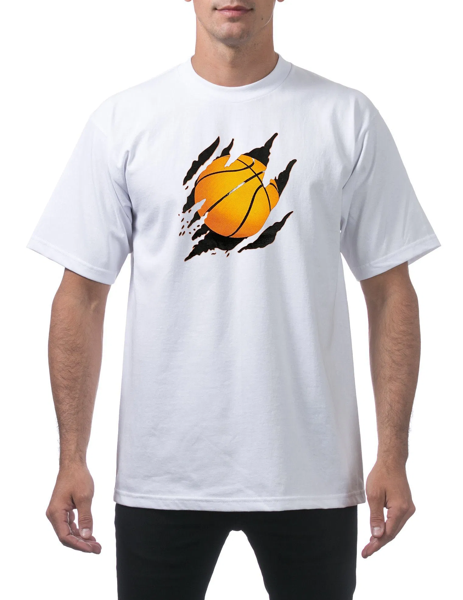 Custom Logo Men's Cotton T Shirt Plain Oversized Tee 2