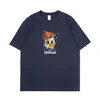 Camiseta masculina plus size oversized 100% algodão com estampa e ombros caídos. 5