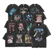 Camiseta de algodão streetwear personalizada para atacado, estilo vintage com lavagem ácida. 2