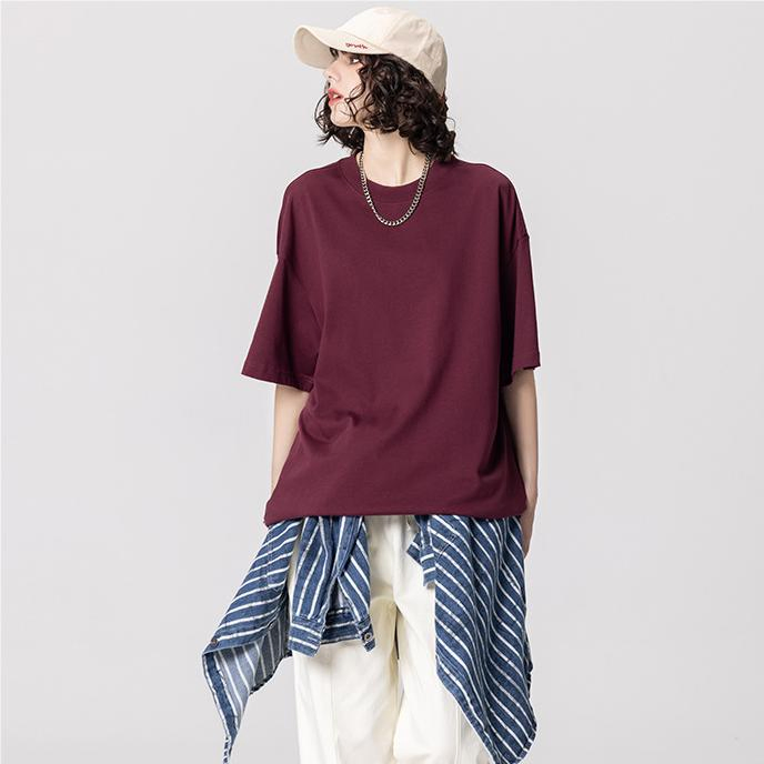 Custom 100% Cotton Plain T-Shirt Unisex Tees - Puff Embroidery Shirt 2
