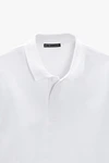 Polo de golf liso de manga corta para hombre con textura de cuentas y logotipo personalizado. 5