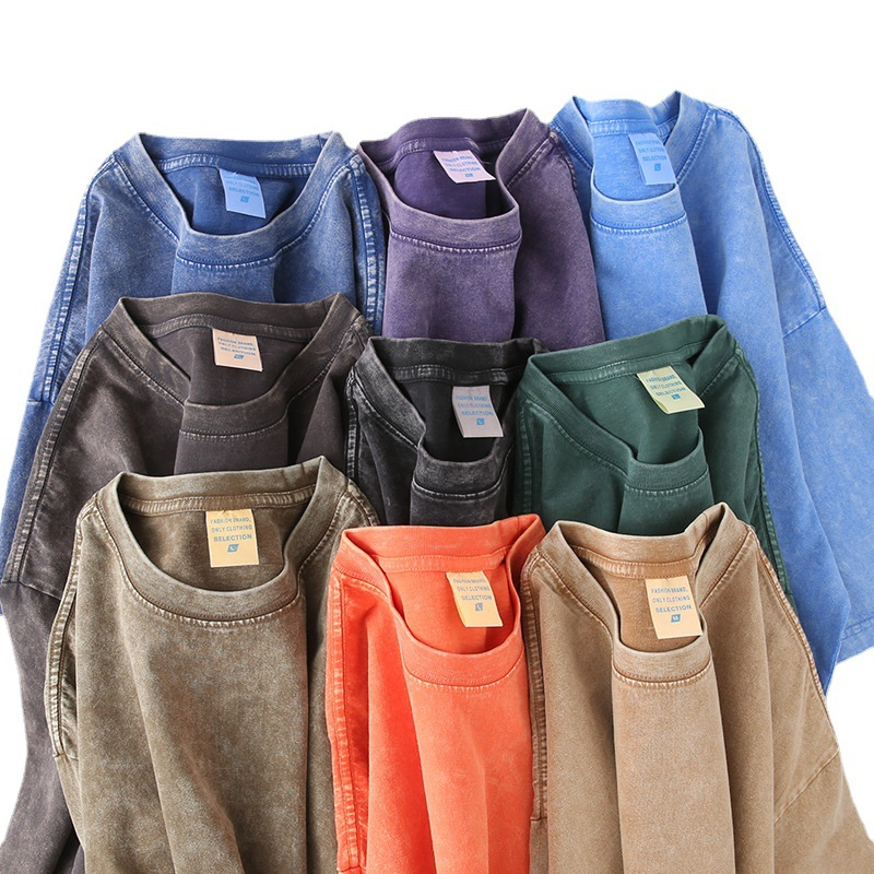 訂製款 100% 純棉 T 卹 - 高品質水洗 T 卹，300 克 6
