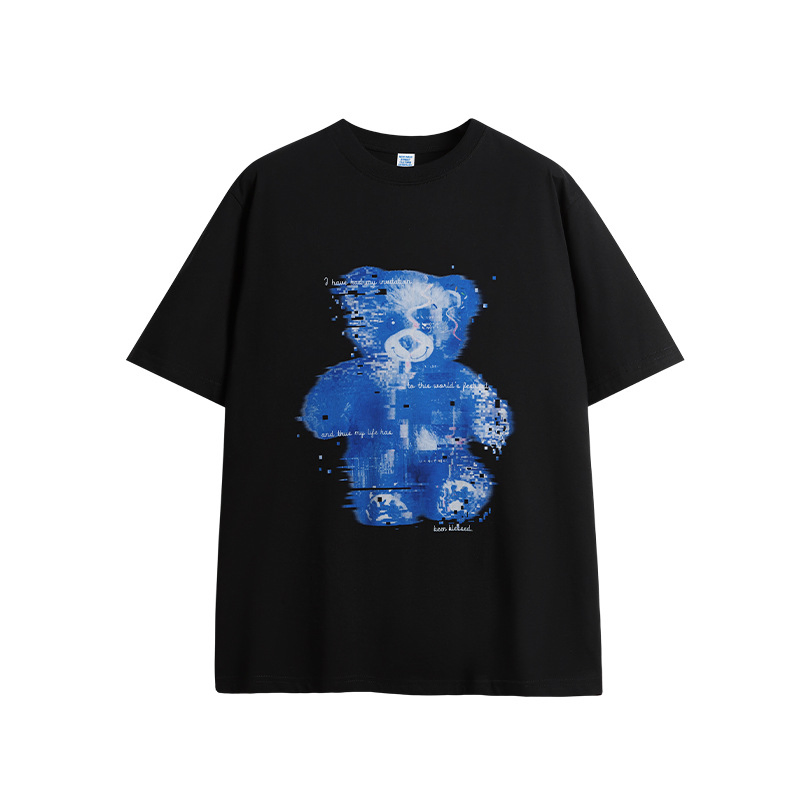 T-shirts en coton biologique à manches courtes et col rond, coupe classique, imprimé graphique, 240 g/m² 3