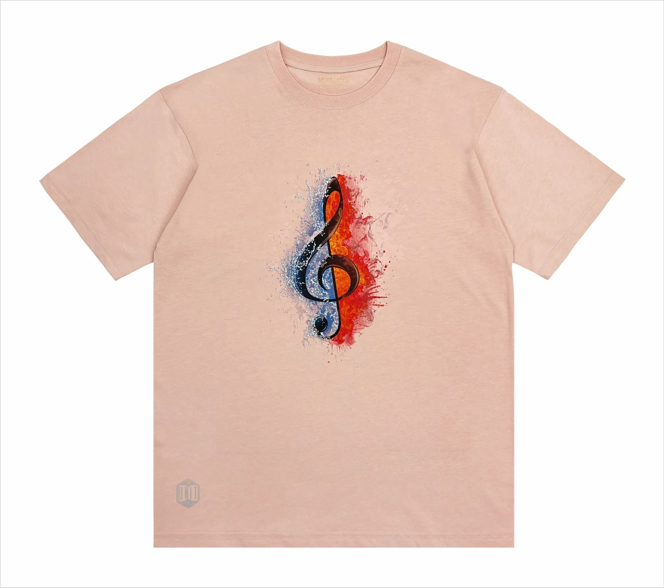 100% Cotton Logo Men's T Shirt Printing - Oversized Plain Tee 5