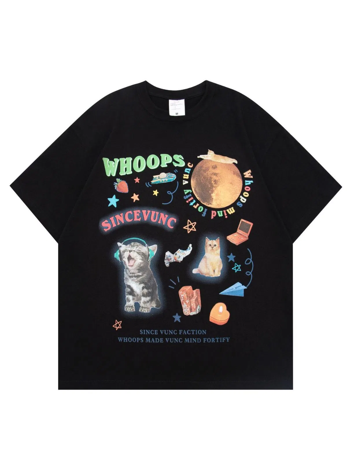เสื้อยืดผ้าฝ้ายพิมพ์ลายคู่รักขายส่ง - เสื้อยืดสไตล์ฮิปฮอปสตรีทสำหรับผู้ชาย 5