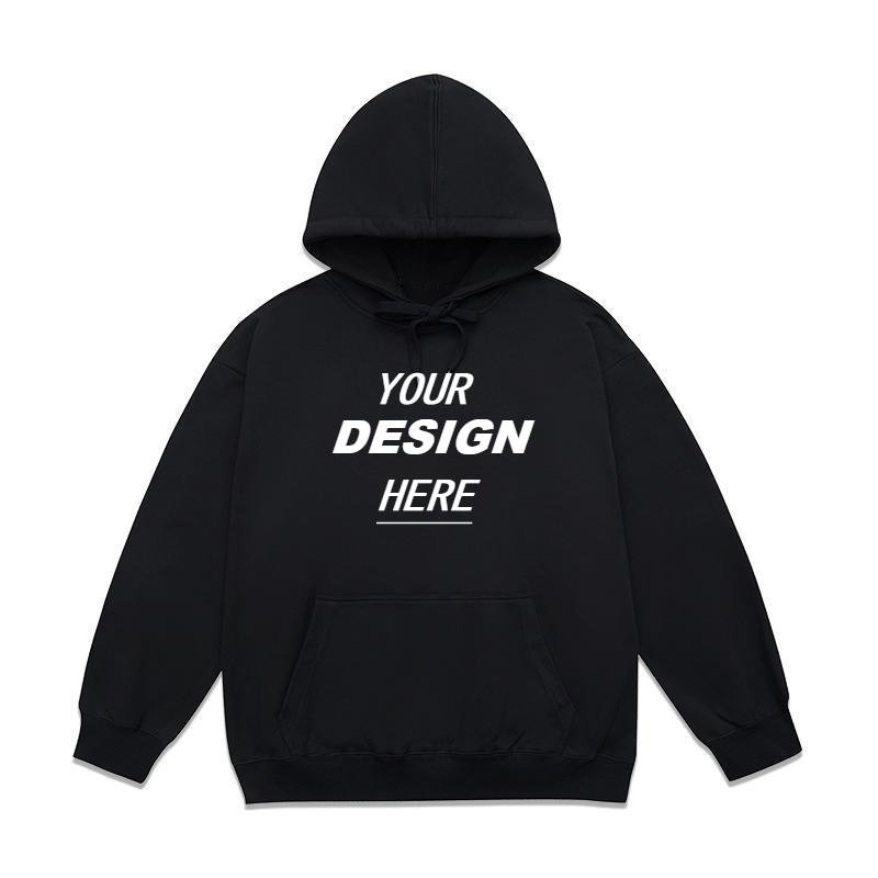 Felpa con cappuccio in pile spesso da uomo - Felpa oversize personalizzata 4