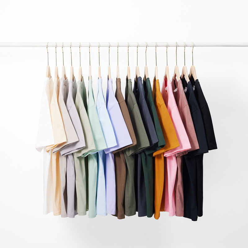 Cotton Logo T-Shirt Printing - Unisex Color Block Tee for Custom Printing 7