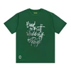 T-shirt oversize da uomo in cotone 100% lavato con acido vintage 2
