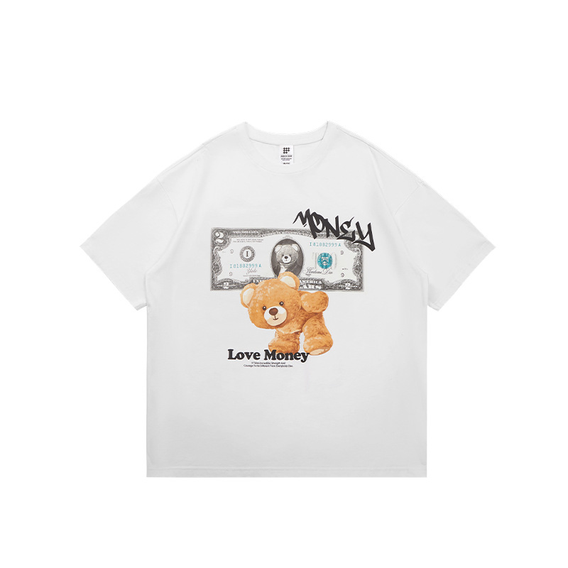Camiseta de talla grande 100% algodón personalizada con logotipo personalizado 2