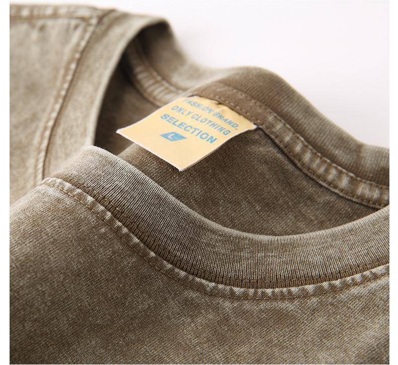 Custom 100% Cotton Washed T Shirt - Embroidered Screen Printed Shirt 6
