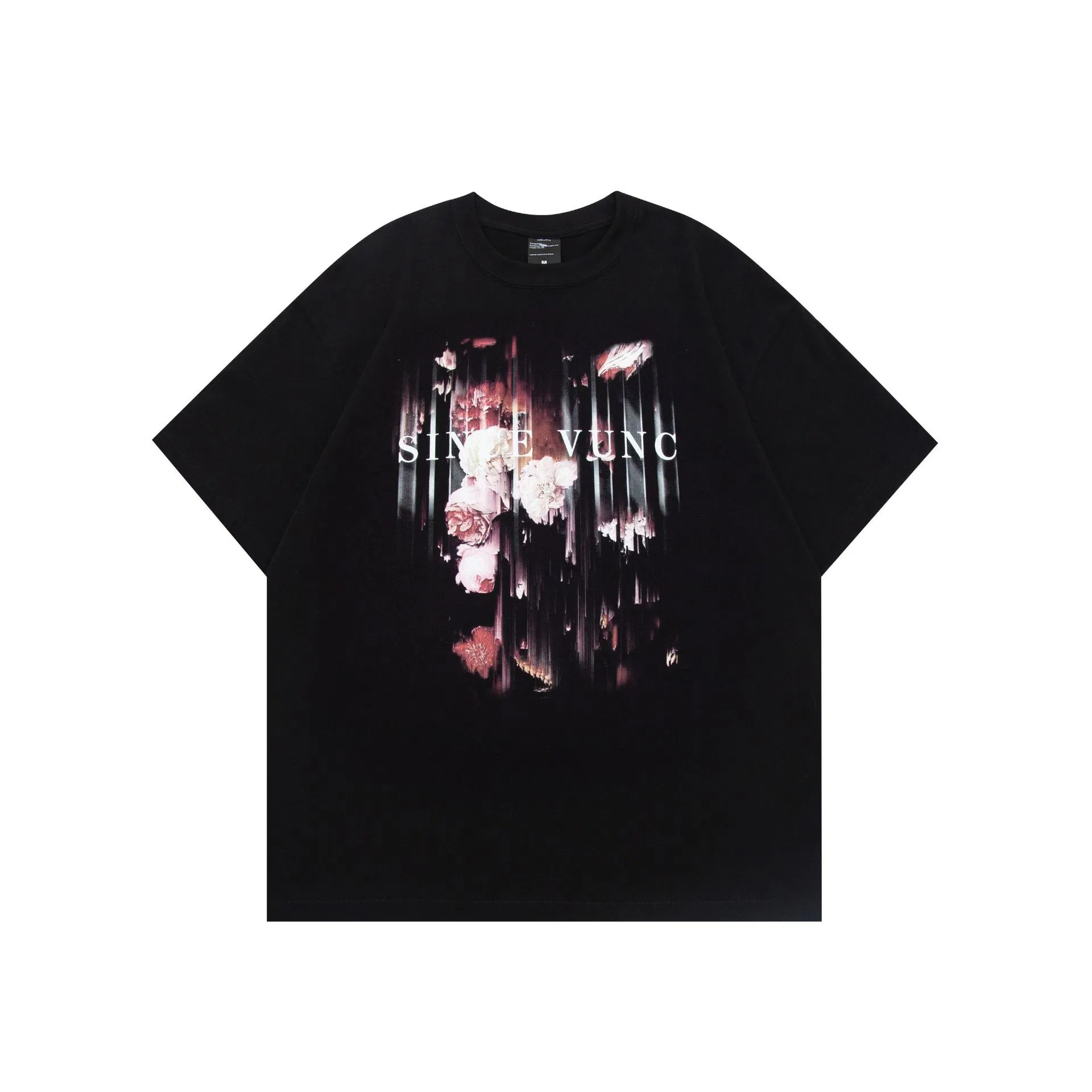 Wholesale Men's Drop Shoulder White Cotton T-Shirt - Custom Printed Streetwear 2