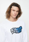 Camisetas de algodón de manga larga y cuello redondo con estampado gráfico de 330 GSM - LSTS014 2