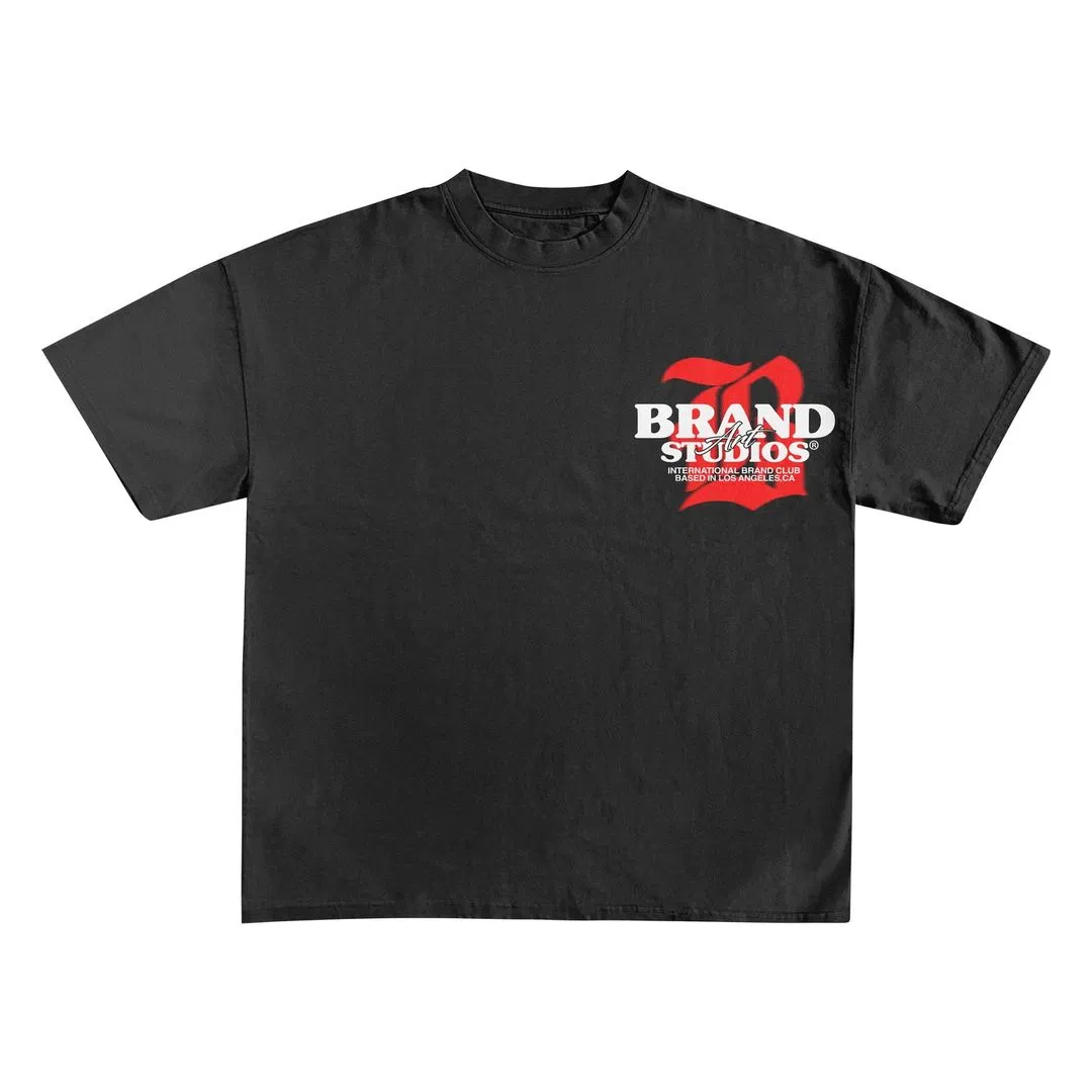 Cotton Oversized T-Shirt Embroidered Logo Custom Shirt - 100% Cotton Tee 3