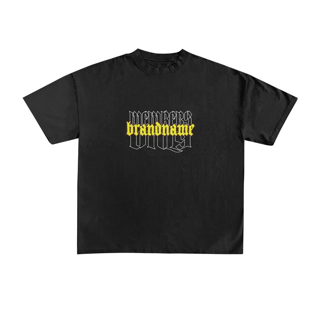 Custom Logo Cotton T Shirt - Oversized 240 GSM Heavy Weight Drop Shoulder 4
