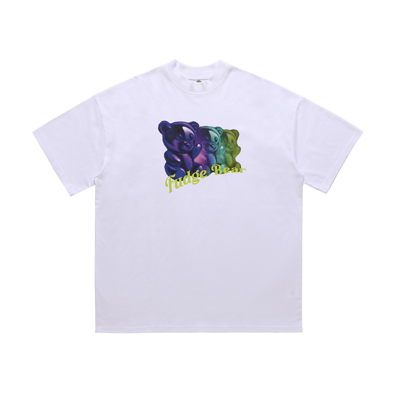 カスタムロゴプリント オーバーサイズ メンズ グラフィックTシャツ - 230 GSM ラウンドネックTシャツ 7