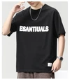 Black Screen Printed 100% Cotton Heavyweight T Shirt for Men - Bella Canvas Bamboo 4