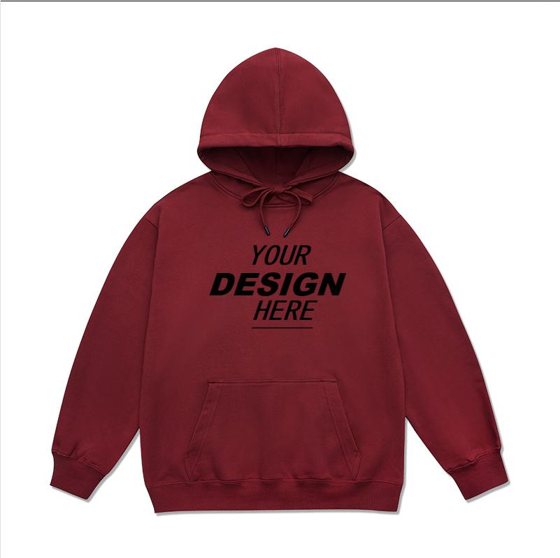 Áo Hoodie nam dáng rộng, chất liệu nỉ - Áo Sweatshirt in logo tùy chỉnh 5