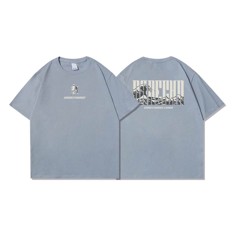 Custom Logo Print O Neck Casual T Shirt for Men 2