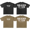 Camiseta oversize de algodón personalizada - Camiseta de cuello redondo bordada y estampada 2