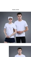 Camiseta blanca de algodón 100% con logo personalizado para hombre, talla grande y a buen precio. 6