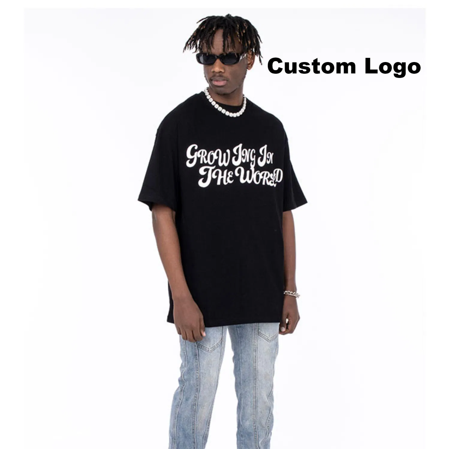 Custom Logo T Shirt Embroidery Screen Printing & Embossing - Wholesale Cotton Tee 2