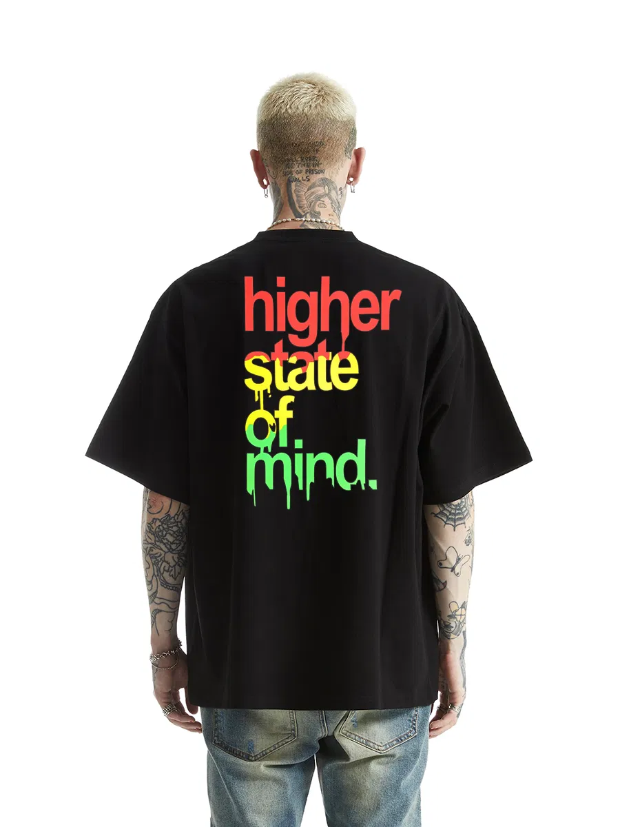 Oversized Herren-T-Shirt aus Baumwolle mit individuellem Logo 3